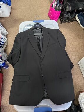 Nautica Men's Black Two-ButtonSuit